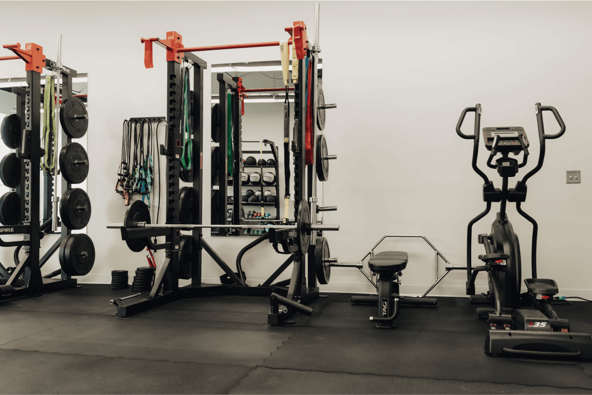 Squat Racks and Elliptical